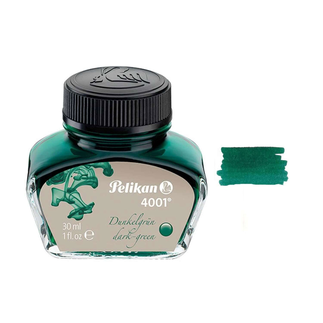 Buy Pelikan 4001 Dark Green Ink| Pelikan 4001 30ml Inks Online |Makoba