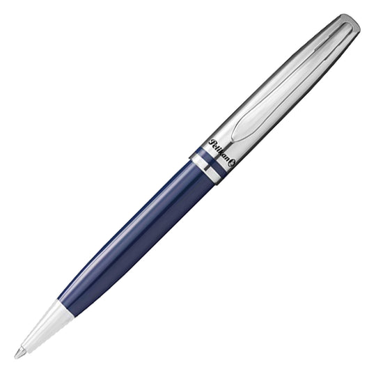 Pelikan Jazz Classic Ball Pen - Dark Blue & Chrome