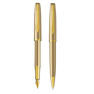 Pelikan Jazz Noble Elegance Fountain & Ball Pen Gift Set Gold 1