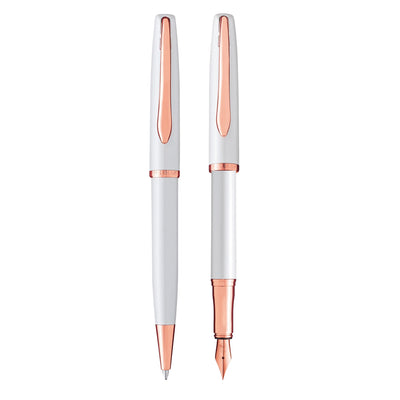 Pelikan Jazz Noble Elegance Fountain & Ball Pen Gift Set - Pearl PVD