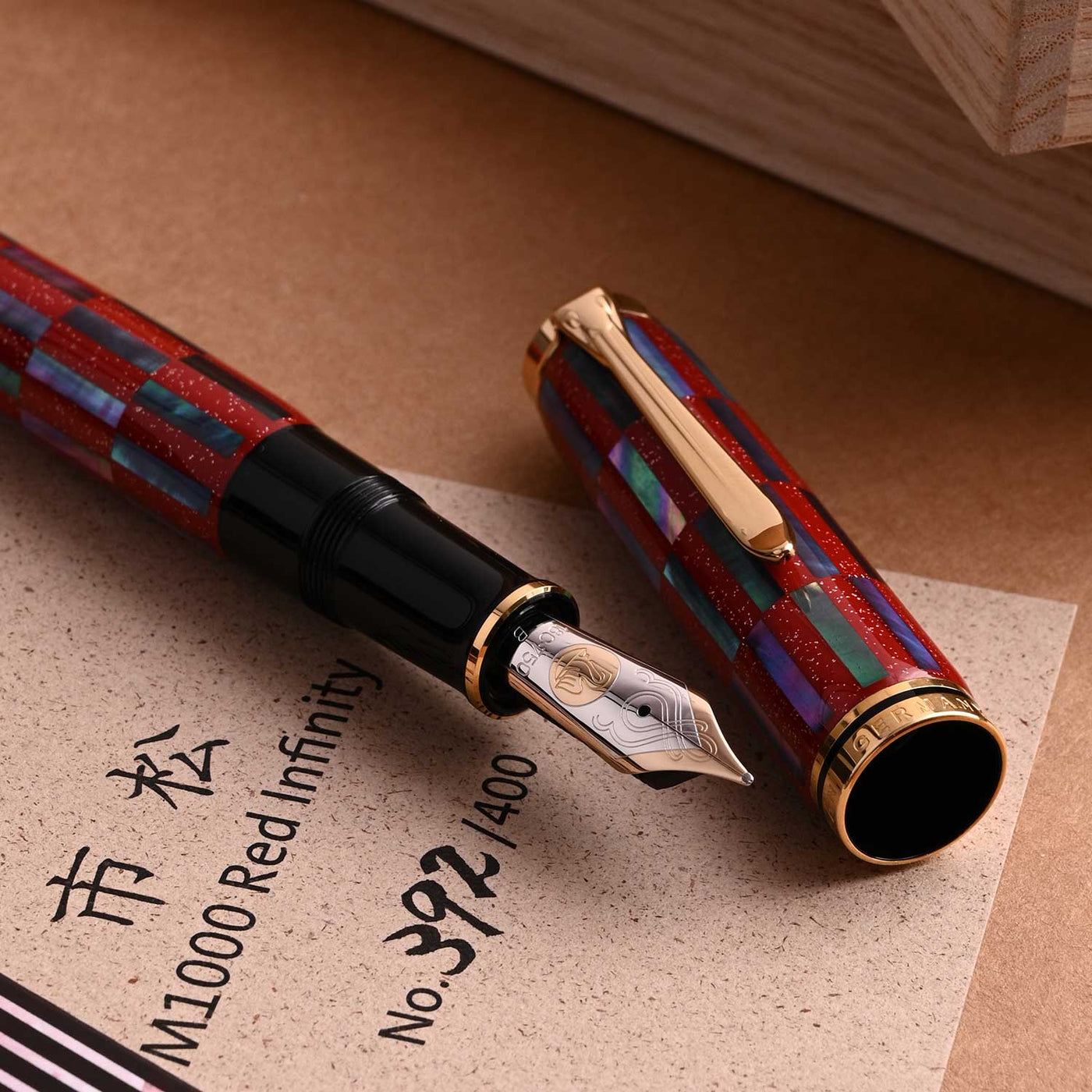 Pelikan M1000 Fountain Pen - Raden Red Infinity (Limited Edition) 10