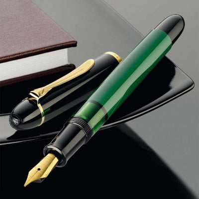 Pelikan M120 Fountain Pen Green Black (Special Edition) Steel Nib 5