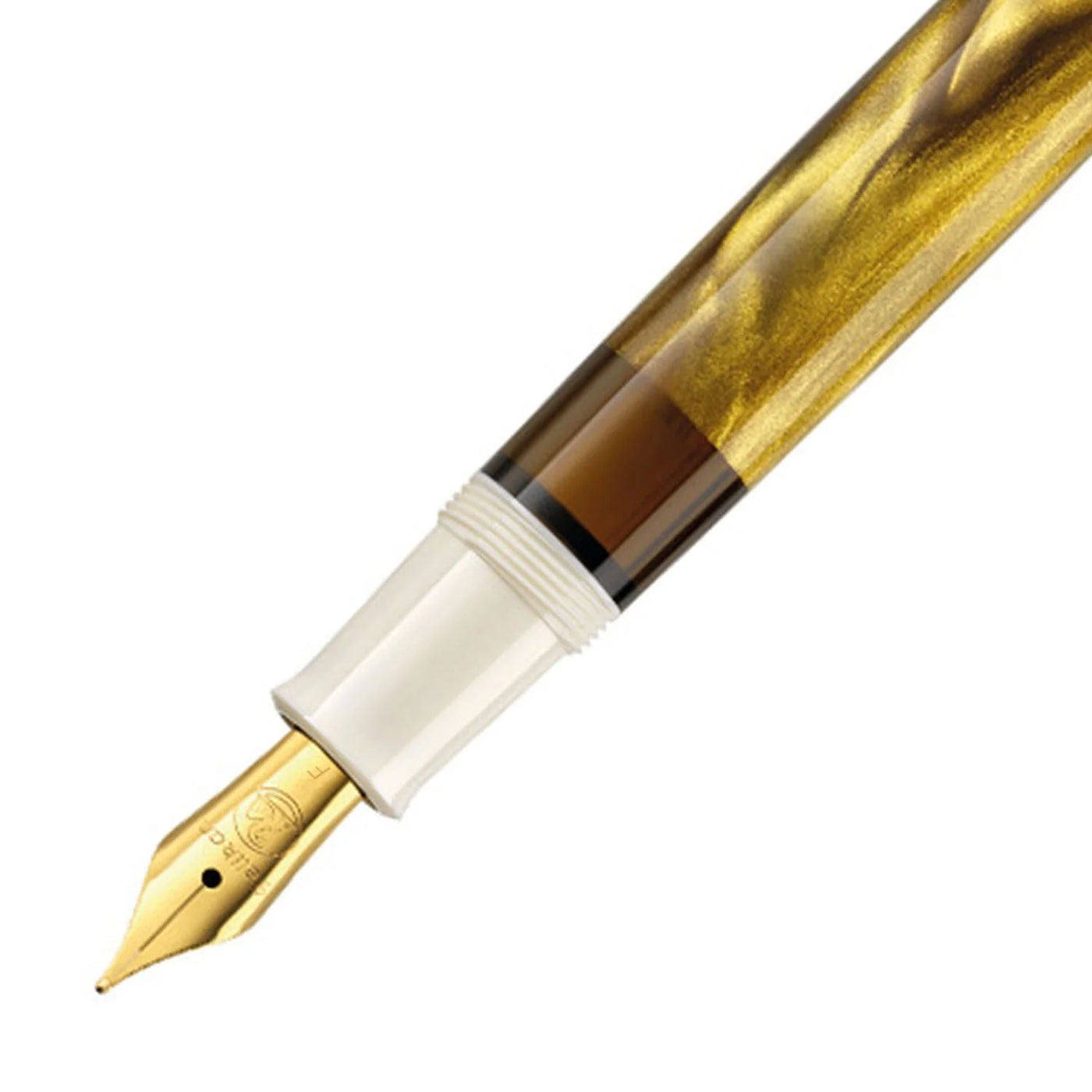 Pelikan M200 Fountain Pen Gold Marbled GT (Special Edition) 2