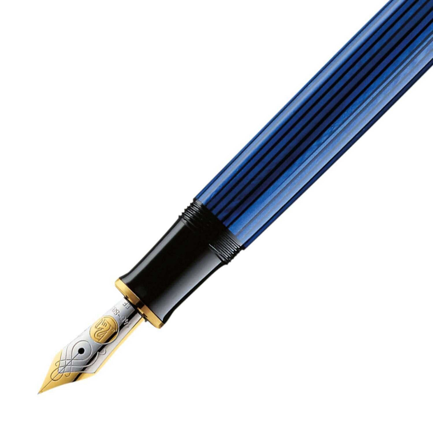 Pelikan M400 Fountain Pen Black Blue GT 2