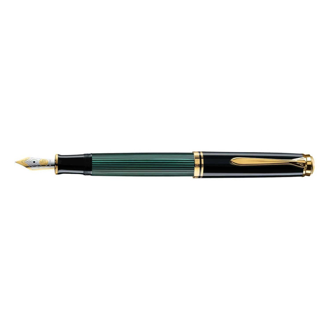 Pelikan M400 Black Green Fountain Pen |Shop Online at Makoba | Pelikan
