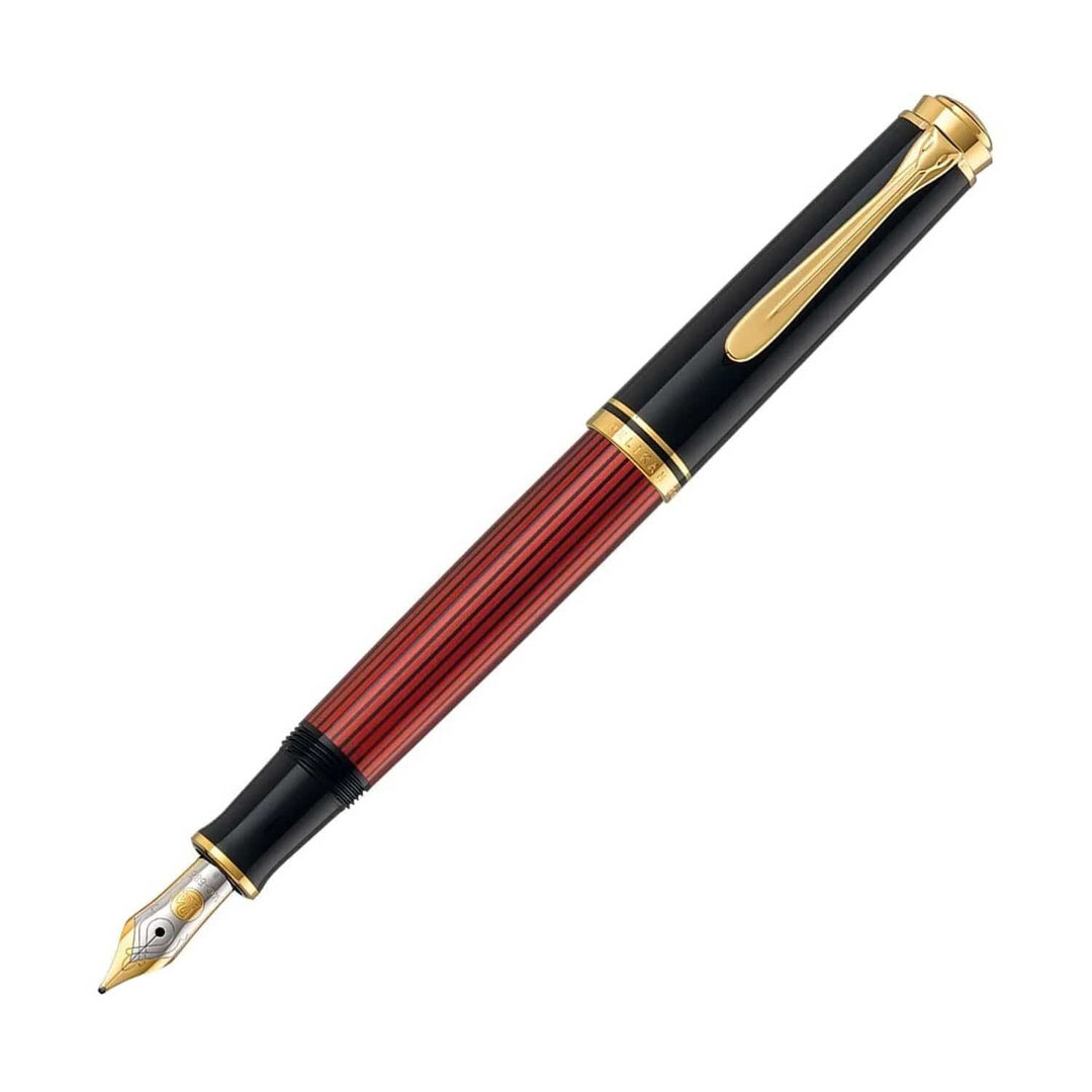 Pelikan M400 Black Red Fountain Pen | Shop Online at Makoba | Pelikan