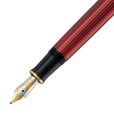 Pelikan M400 Fountain Pen Black Red GT 2