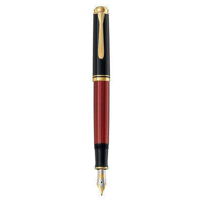 Pelikan M400 Fountain Pen Black Red GT 3