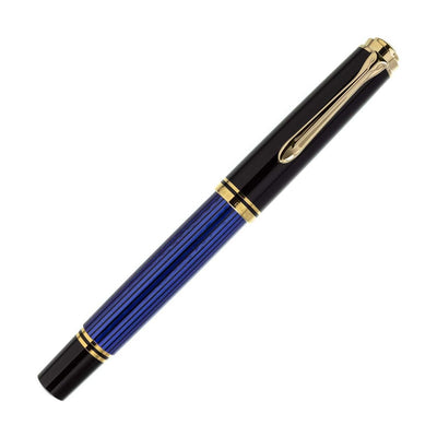 Pelikan M600 Fountain Pen Black Blue GT 5
