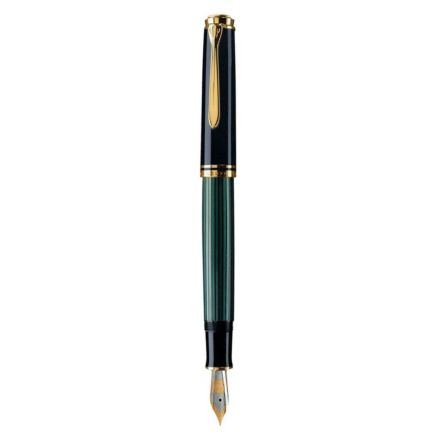 Pelikan M600 Fountain Pen Black Green GT 6