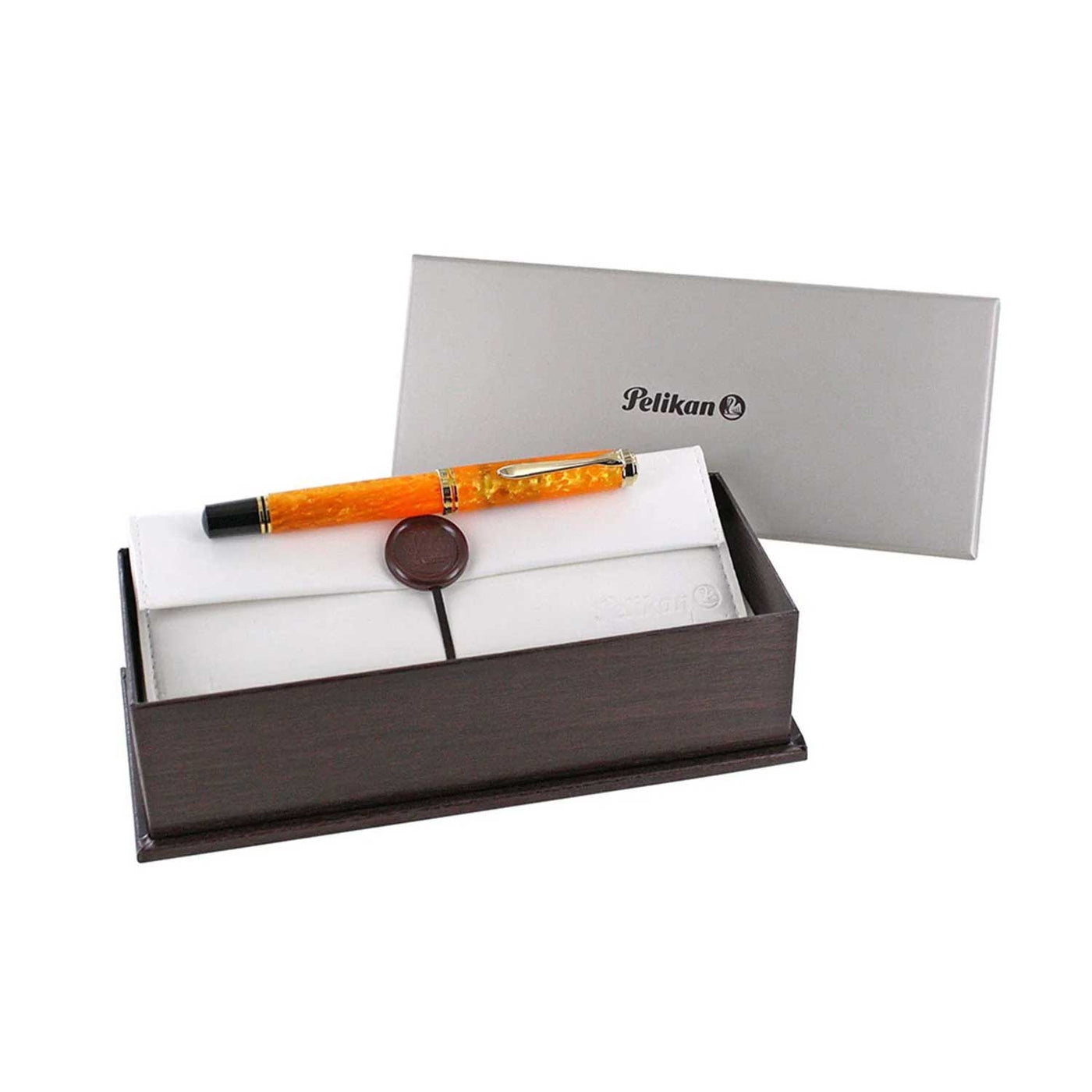 Pelikan M600 Fountain Pen Vibrant Orange GT (Special Edition) 5