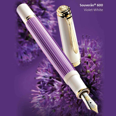 Pelikan M600 Fountain Pen Violet White GT (Special Edition) 6