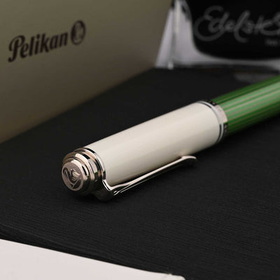 Pelikan M605 Fountain Pen - Green White CT (Special Edition) 3