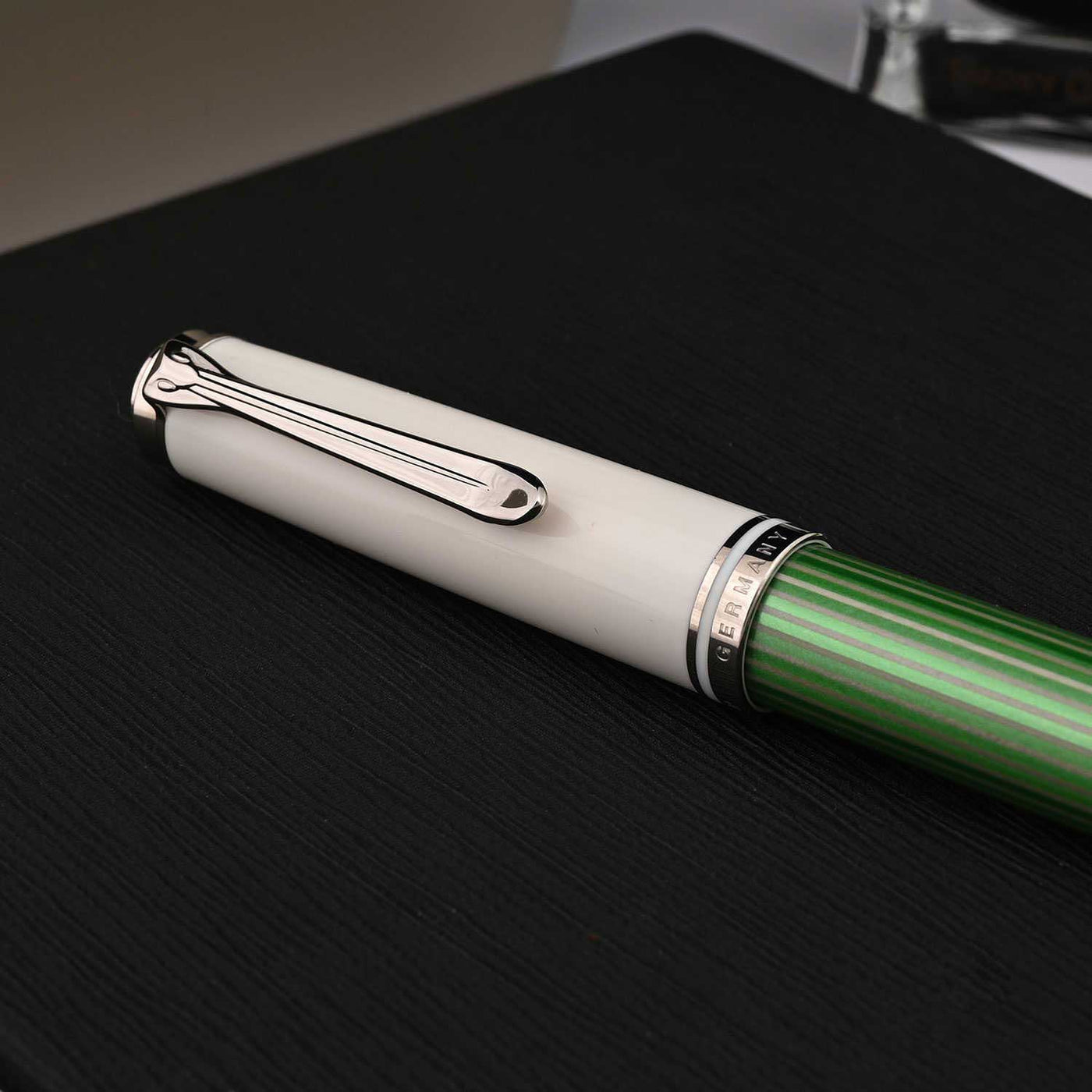 Pelikan M605 Fountain Pen - Green White CT (Special Edition) 5