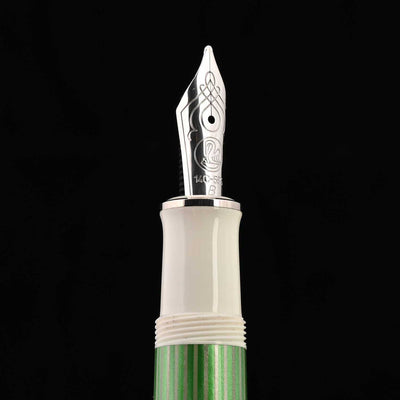 Pelikan M605 Fountain Pen - Green White CT (Special Edition) 8