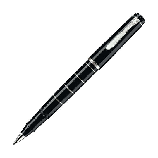 Pelikan Classic R215 Roller Ball Pen - Black Rings CT
