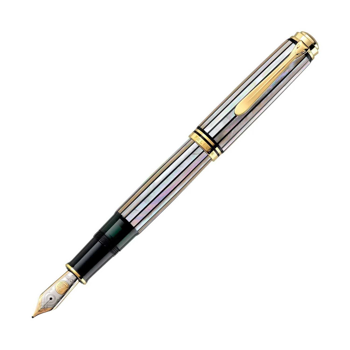 Pelikan Souveran M1000 Limited Edition Fountain Pen Raden White Rays 18K Gold Nib 2