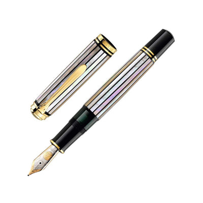 Pelikan Souveran M1000 Limited Edition Fountain Pen Raden White Rays 18K Gold Nib 1