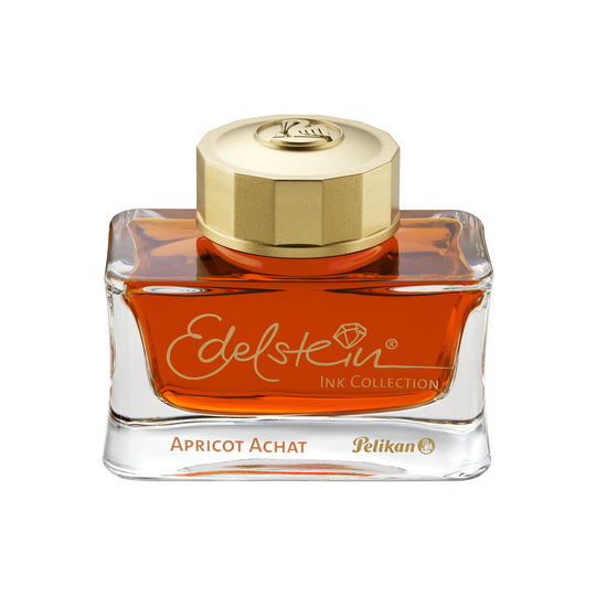 Pelikan Edelstein Apricot Achat Ink Bottle, Golden Orange - 50ml