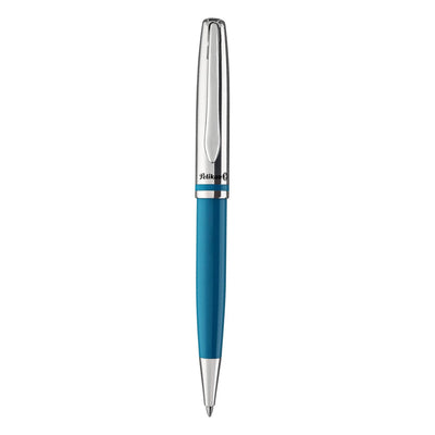 Pelikan Jazz Classic Ball Pen - Petrol & Chrome 2