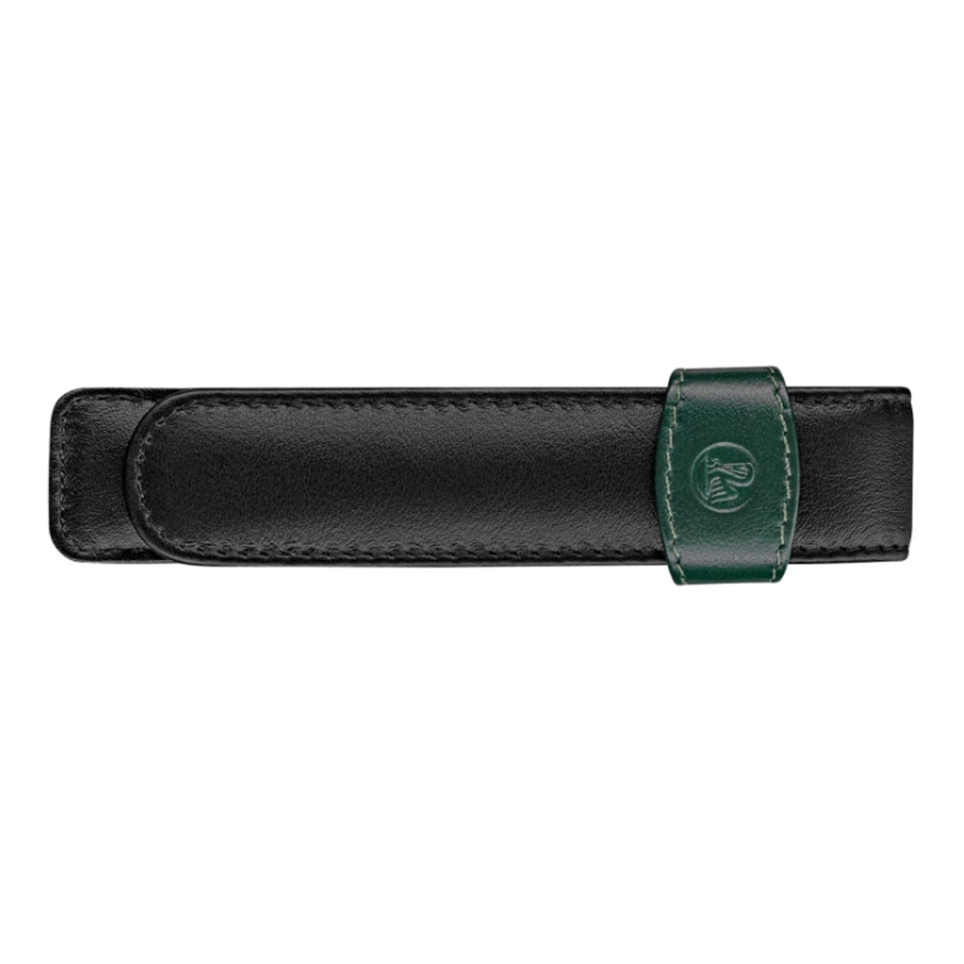 Pelikan Leather 1 Pen Holder - Black Green