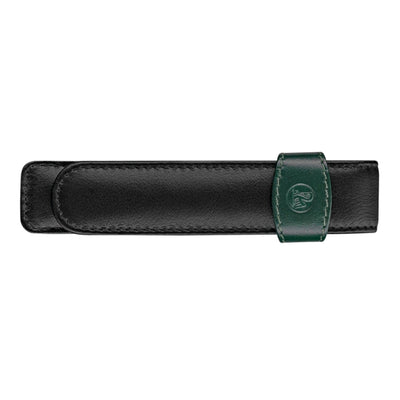 Pelikan Leather 1 Pen Holder - Black Green