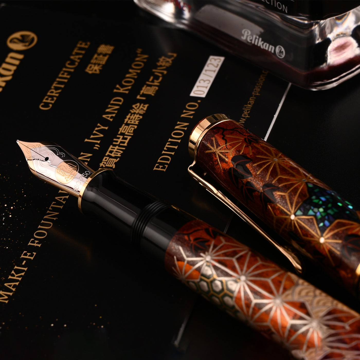 Pelikan M1000 Maki-e Fountain Pen - Ivy and Komon (Limited Edition)