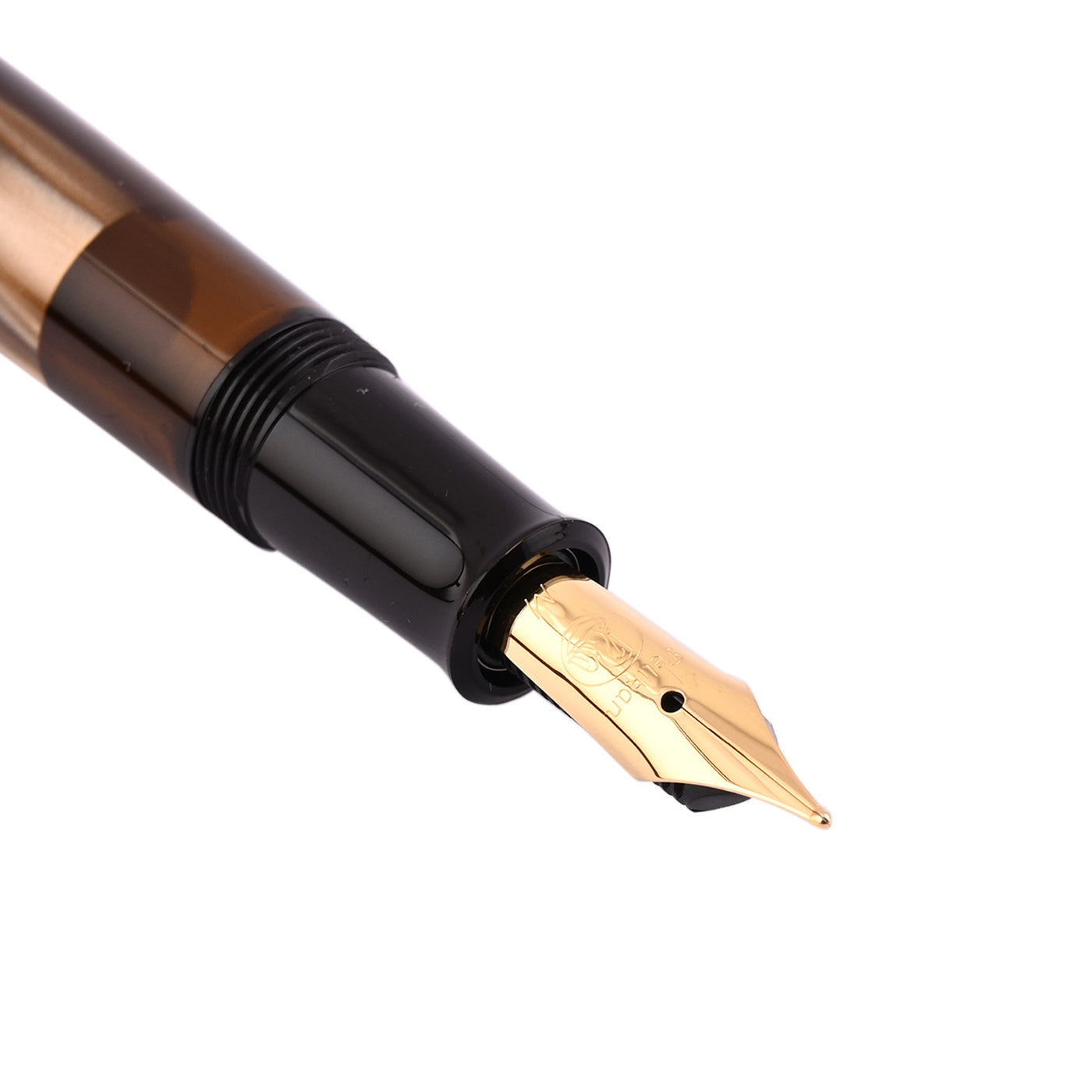 Pelikan M200 Fountain Pen - Brown Marbled GT 2