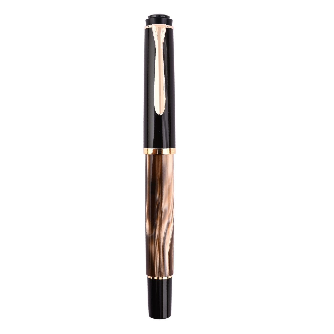 Pelikan M200 Fountain Pen - Brown Marbled GT 5