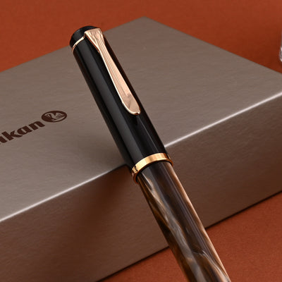 Pelikan M200 Fountain Pen - Brown Marbled GT 15