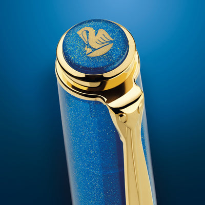 Pelikan M200 Fountain Pen - Golden Lapis GT (Special Edition) 11