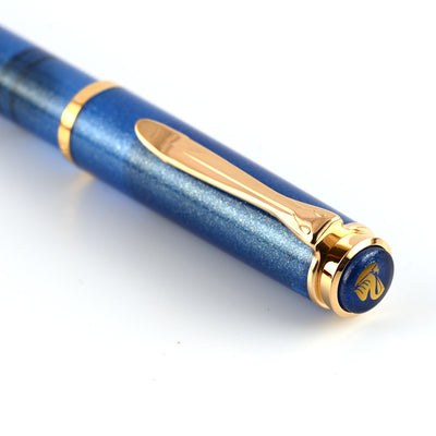 Pelikan M200 Fountain Pen - Golden Lapis GT (Special Edition) 2