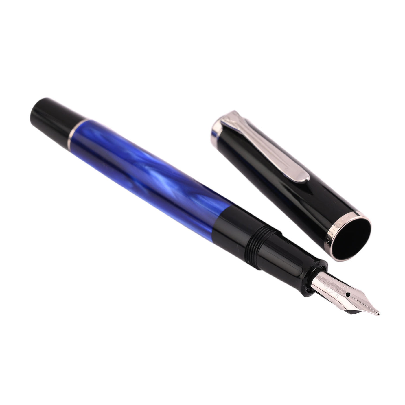 Pelikan M205 Fountain Pen - Blue Marbled CT 2