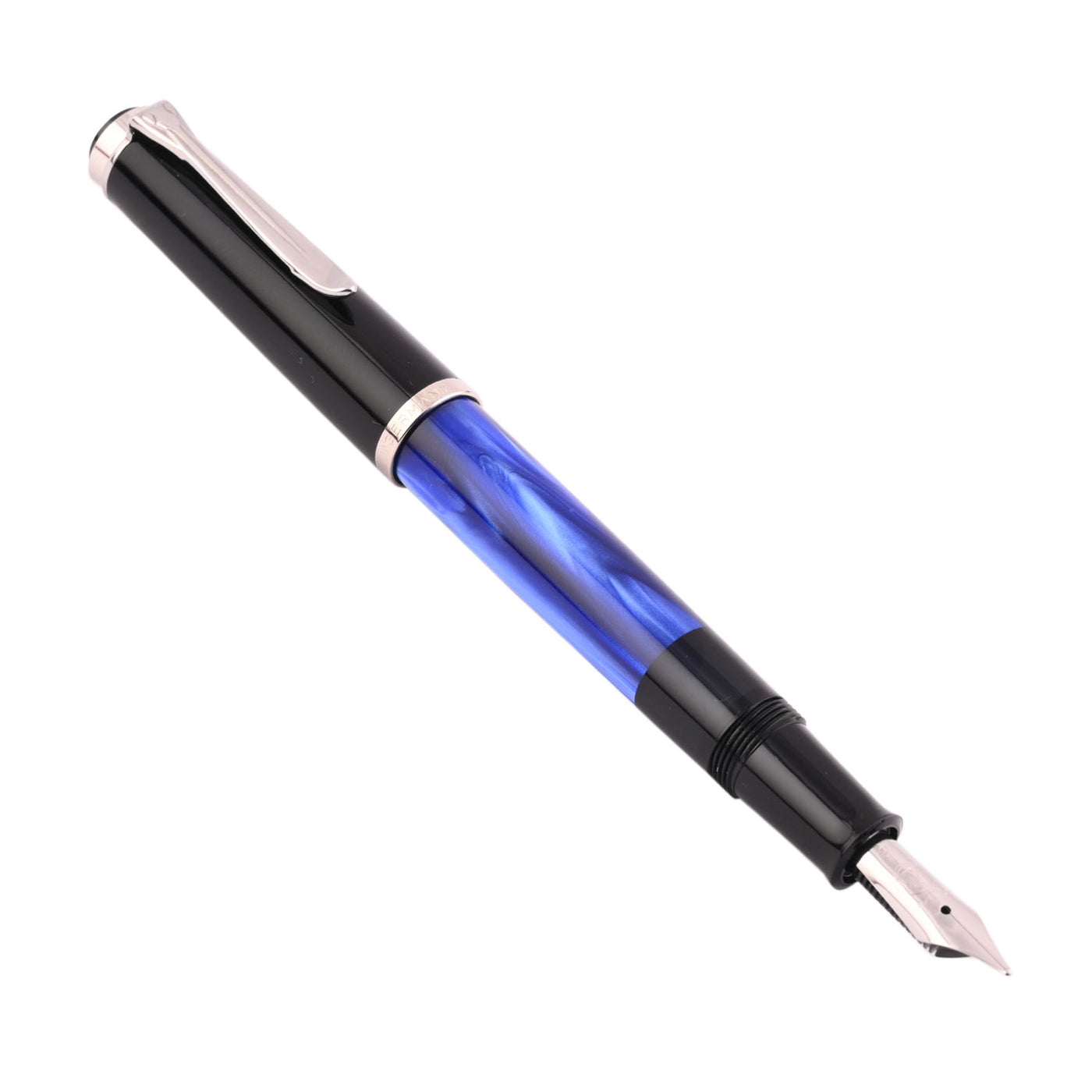 Pelikan M205 Fountain Pen - Blue Marbled CT 4