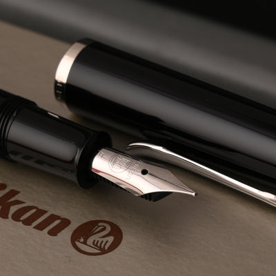 Pelikan M215 Fountain Pen - Black Rings CT 11