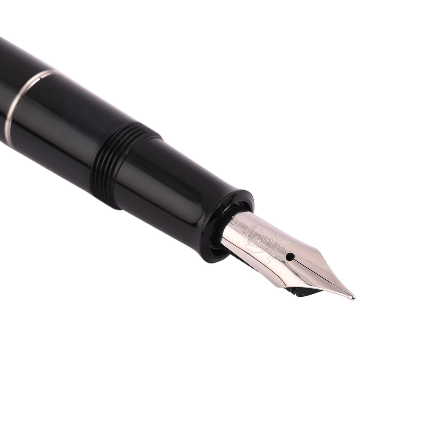 Pelikan M215 Fountain Pen - Black Rings CT 4