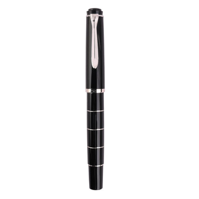 Pelikan M215 Fountain Pen - Black Rings CT 7