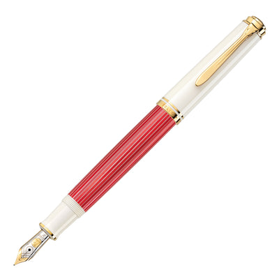 Pelikan M600 Fountain Pen - Red White GT (Special Edition) 2