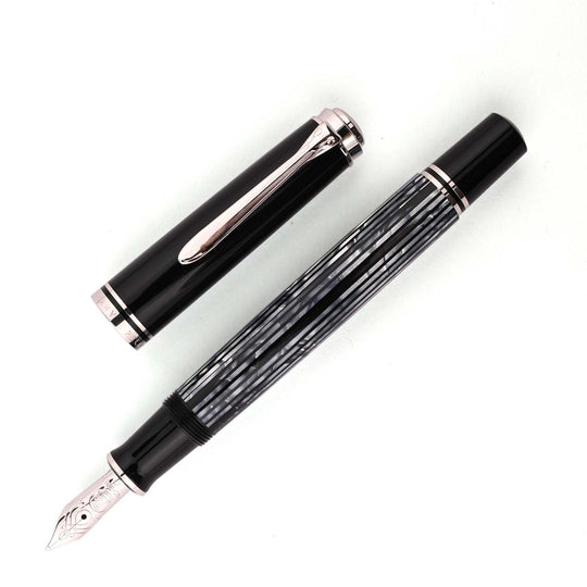 Pelikan M605 Fountain Pen - Tortoiseshell Black CT (Special Edition)