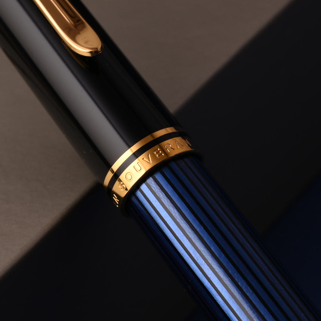 Pelikan M800 Black Blue Fountain Pen | Shop Online at Makoba