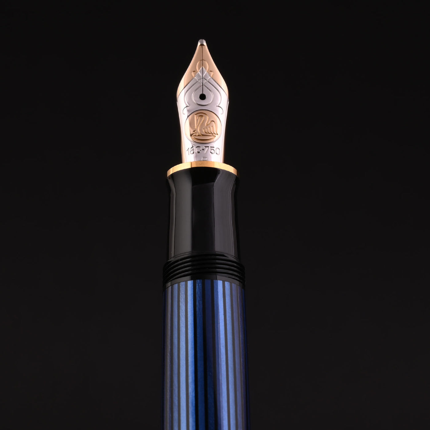 Pelikan M800 Fountain Pen - Black Blue GT 21
