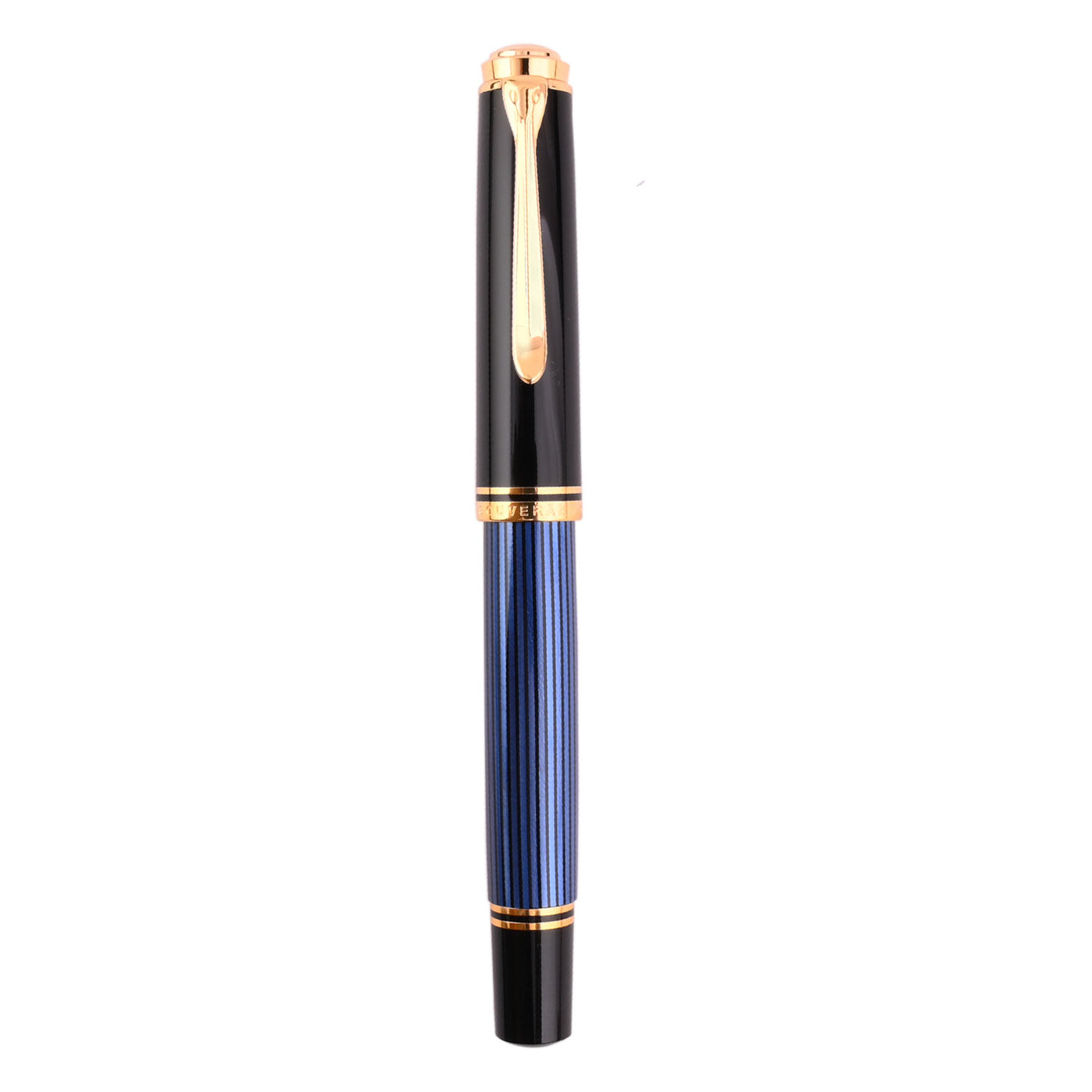 Pelikan M800 Fountain Pen - Black Blue GT 6