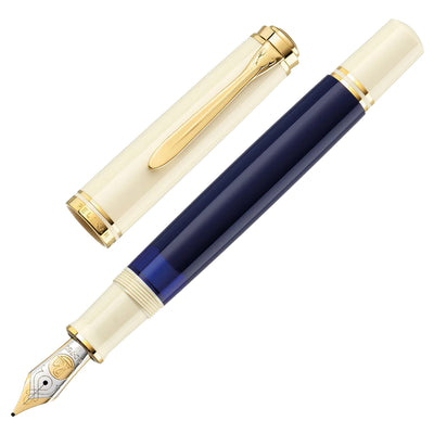 Pelikan M800 Fountain Pen - Cream Blue GT (Special Edition) 1