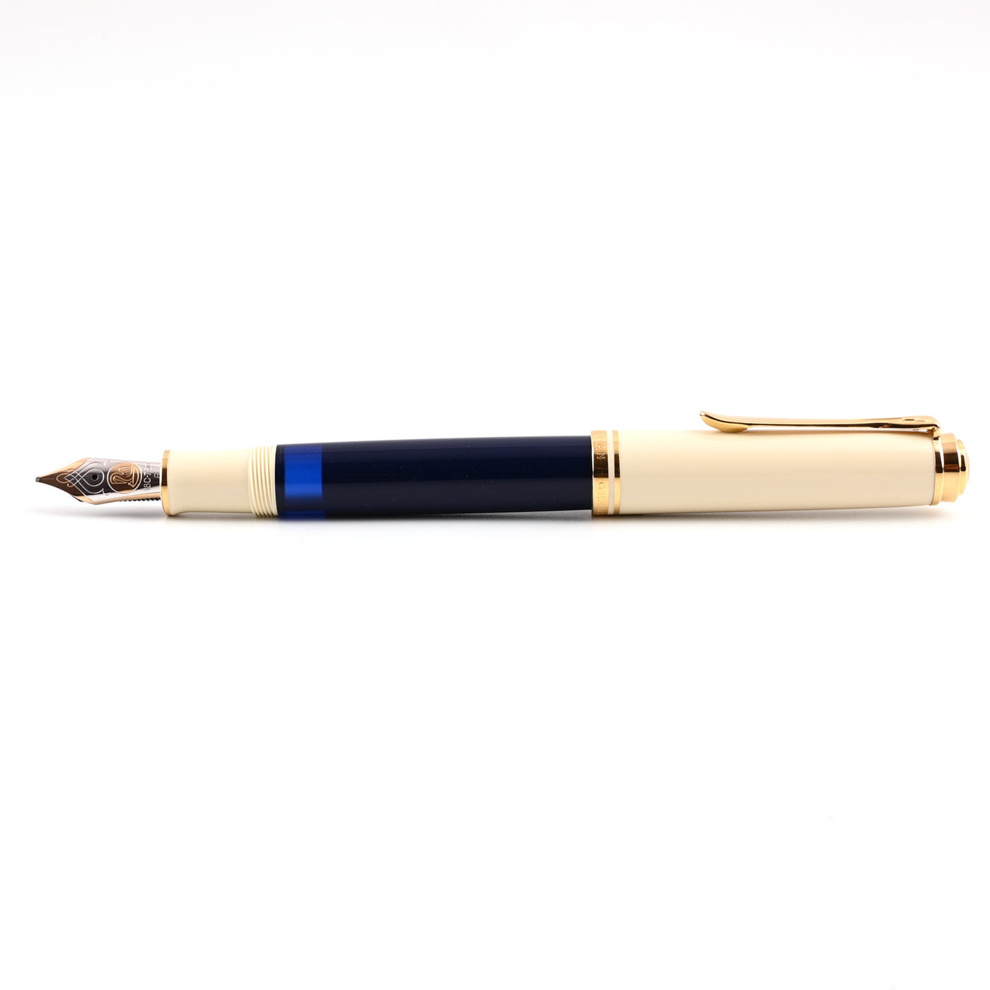 Pelikan M800 Fountain Pen - Cream Blue GT (Special Edition) 4