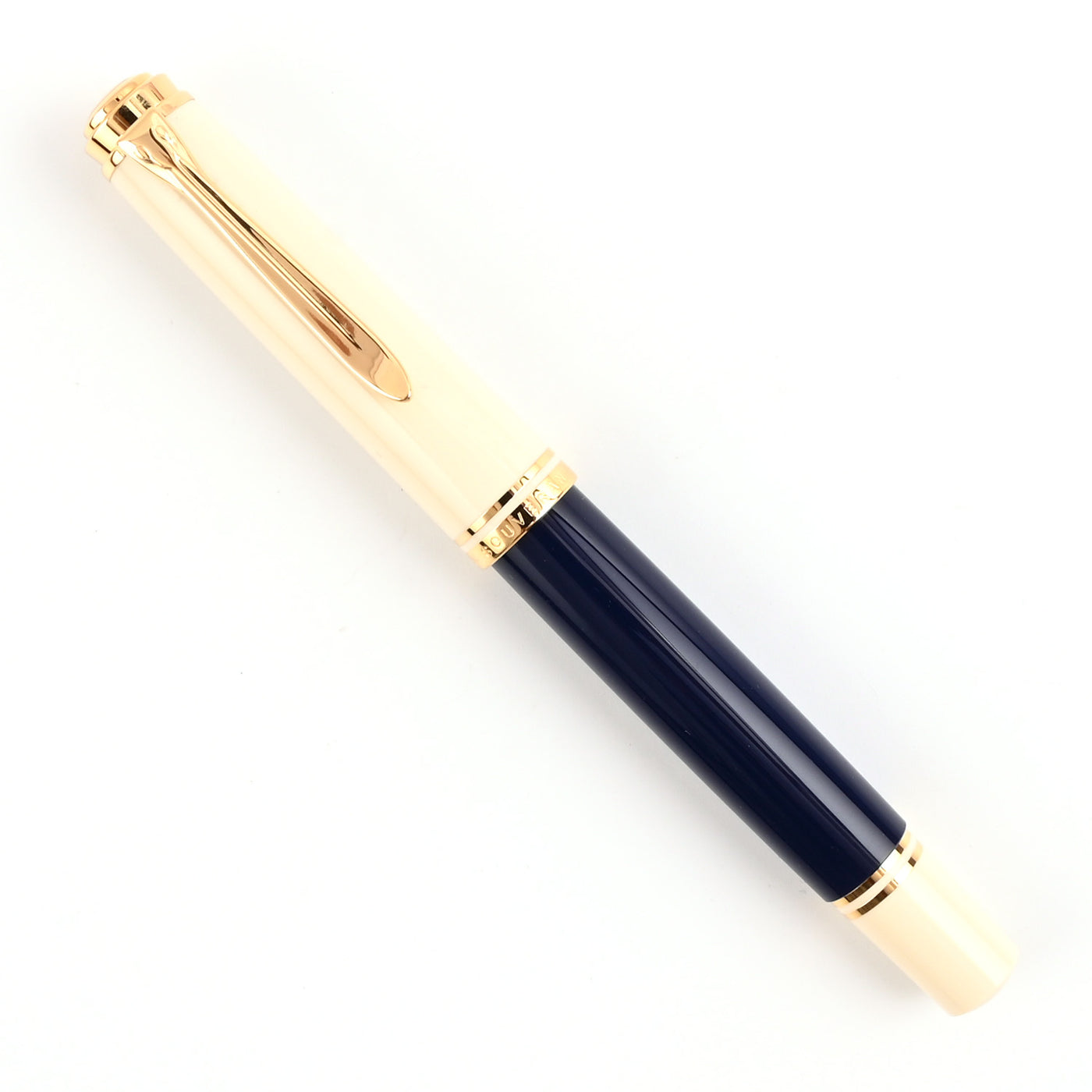 Pelikan M800 Fountain Pen - Cream Blue GT (Special Edition) 6