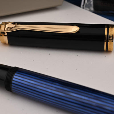 Pelikan M800 Fountain Pen - Black Blue GT 11