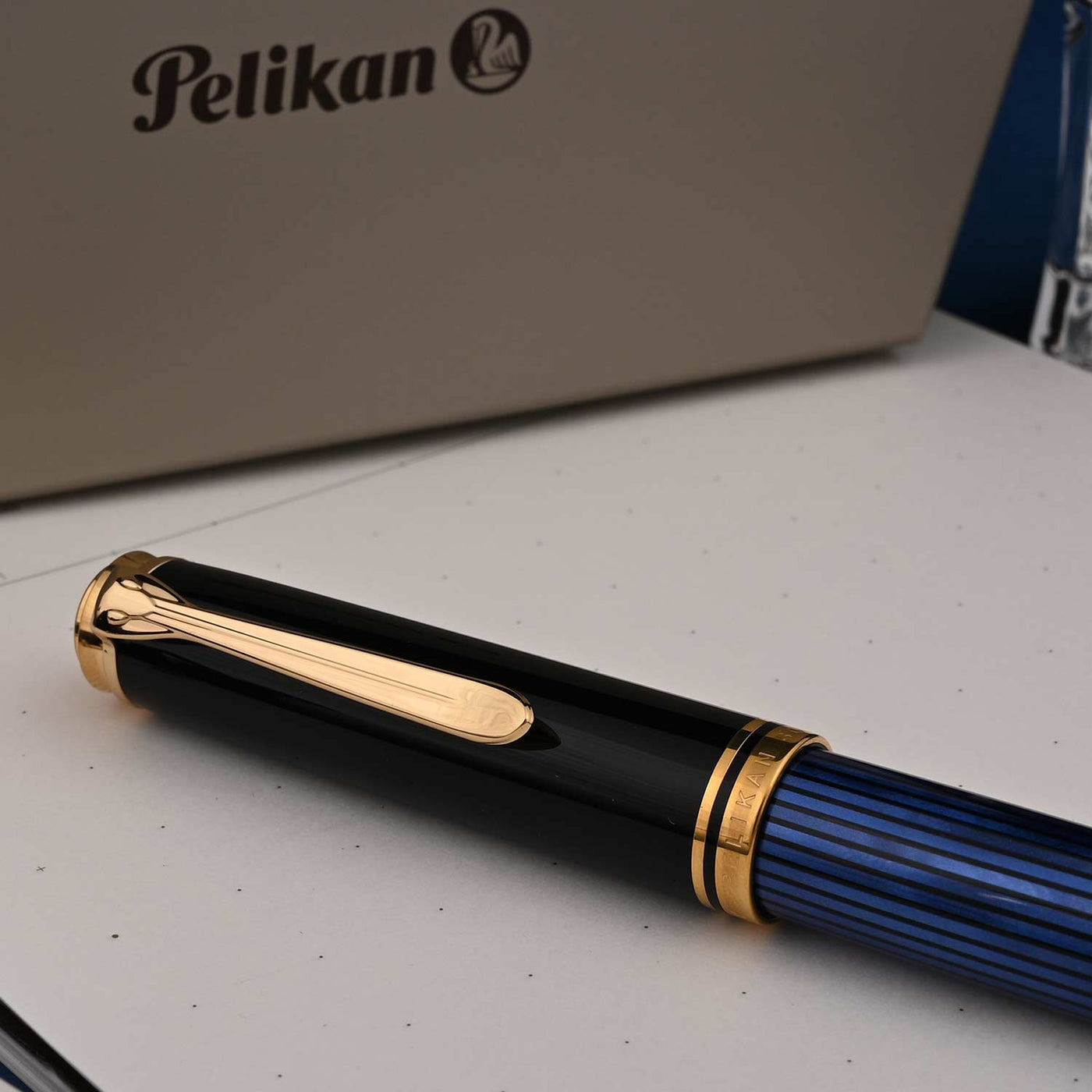 Pelikan M800 Fountain Pen - Black Blue GT 14