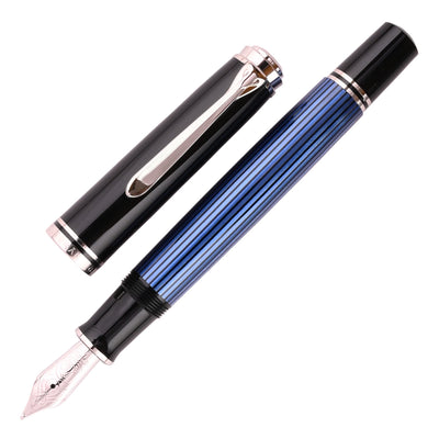 Pelikan M805 Fountain Pen - Black Blue CT 1