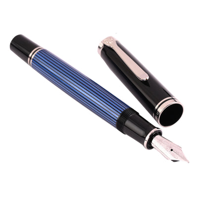 Pelikan M805 Fountain Pen - Black Blue CT 3