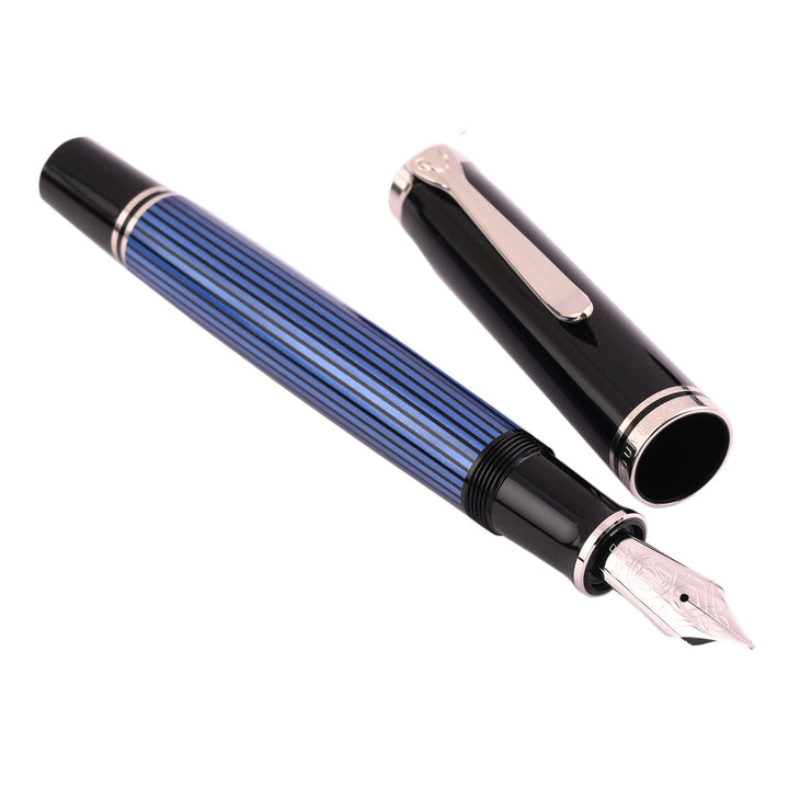 Pelikan M805 Black Blue Fountain Pen | Shop Online at Makoba | Pelikan